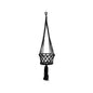 The Macrame Plant Holder - Black - M