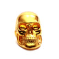 Resin Skull Head, Gold, S