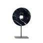 The Marble Disc on Stand - Black - M