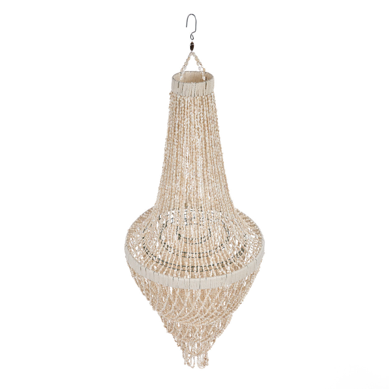 The Ocean Tower Shell Chandelier - Natural - L