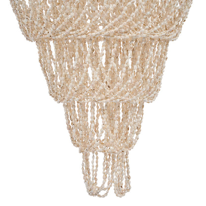 The Ocean Tower Shell Chandelier - Natural - L