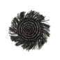 The Fringe Raffia Coaster - Black