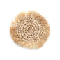 The Fringe Raffia Coaster - Natural
