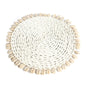 The Seagrass Shell Pan Coaster - White