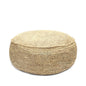 The Raffia Flowers Pouffe - Natural