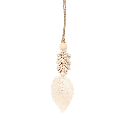The Leaf & Shell Tassel - Natural