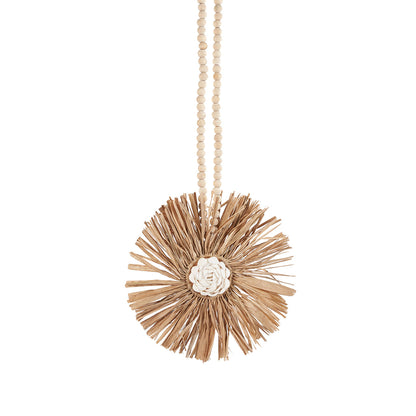 The Raffia Flower Tassel - Natural