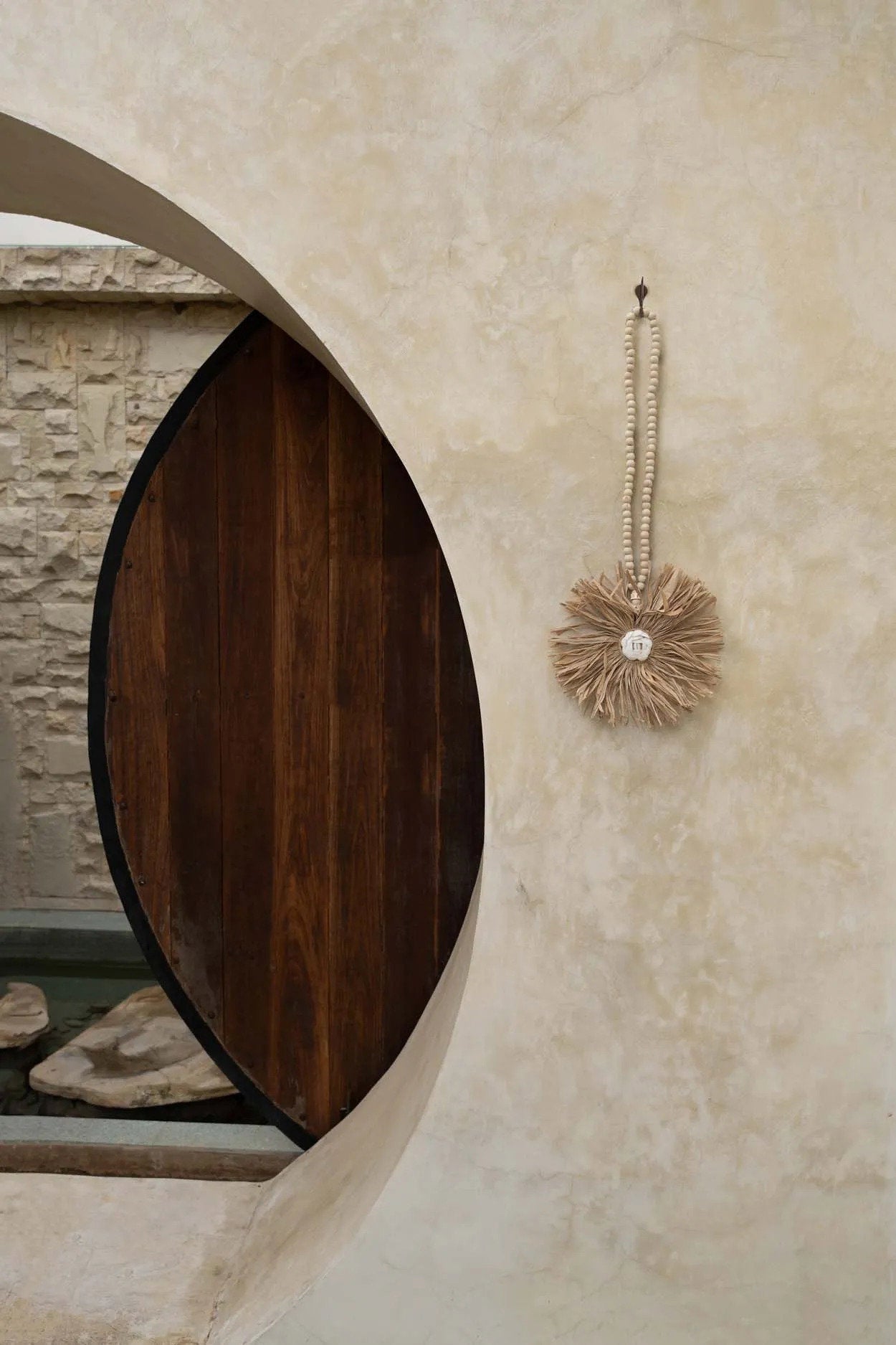 The Raffia Flower Tassel - Natural