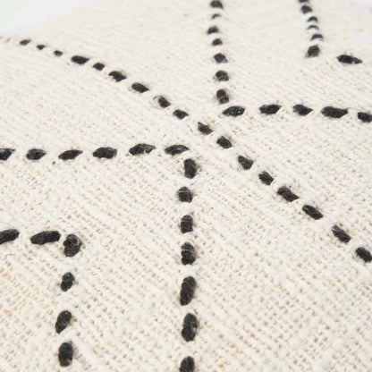 The Tribal Cushion Cover - Natural Black