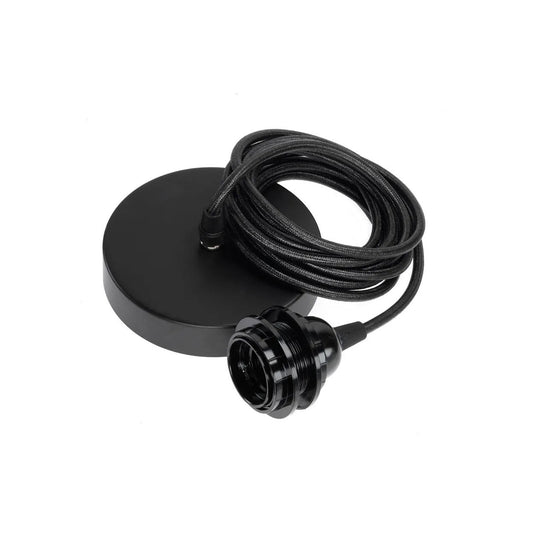 Ceiling Lamp Fitting - Black - 1 Piece