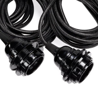 Ceiling Light Fittings - Black - 3 Pieces