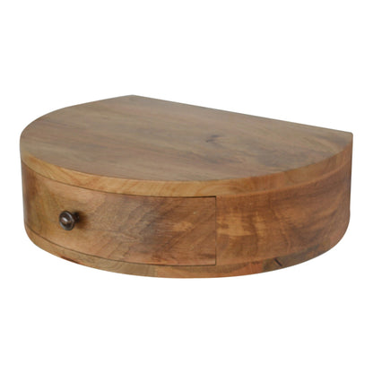 Mesa de Cabeceira de Parede com Bordas Arredondadas