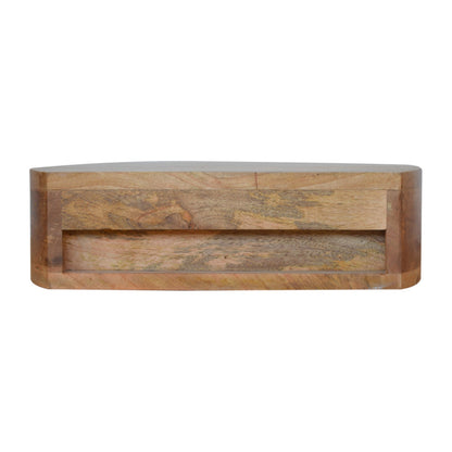 Mesa de Cabeceira de Parede com Bordas Arredondadas