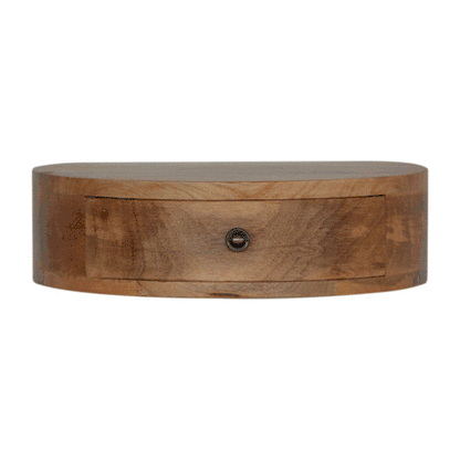 Mesa de Cabeceira de Parede com Bordas Arredondadas