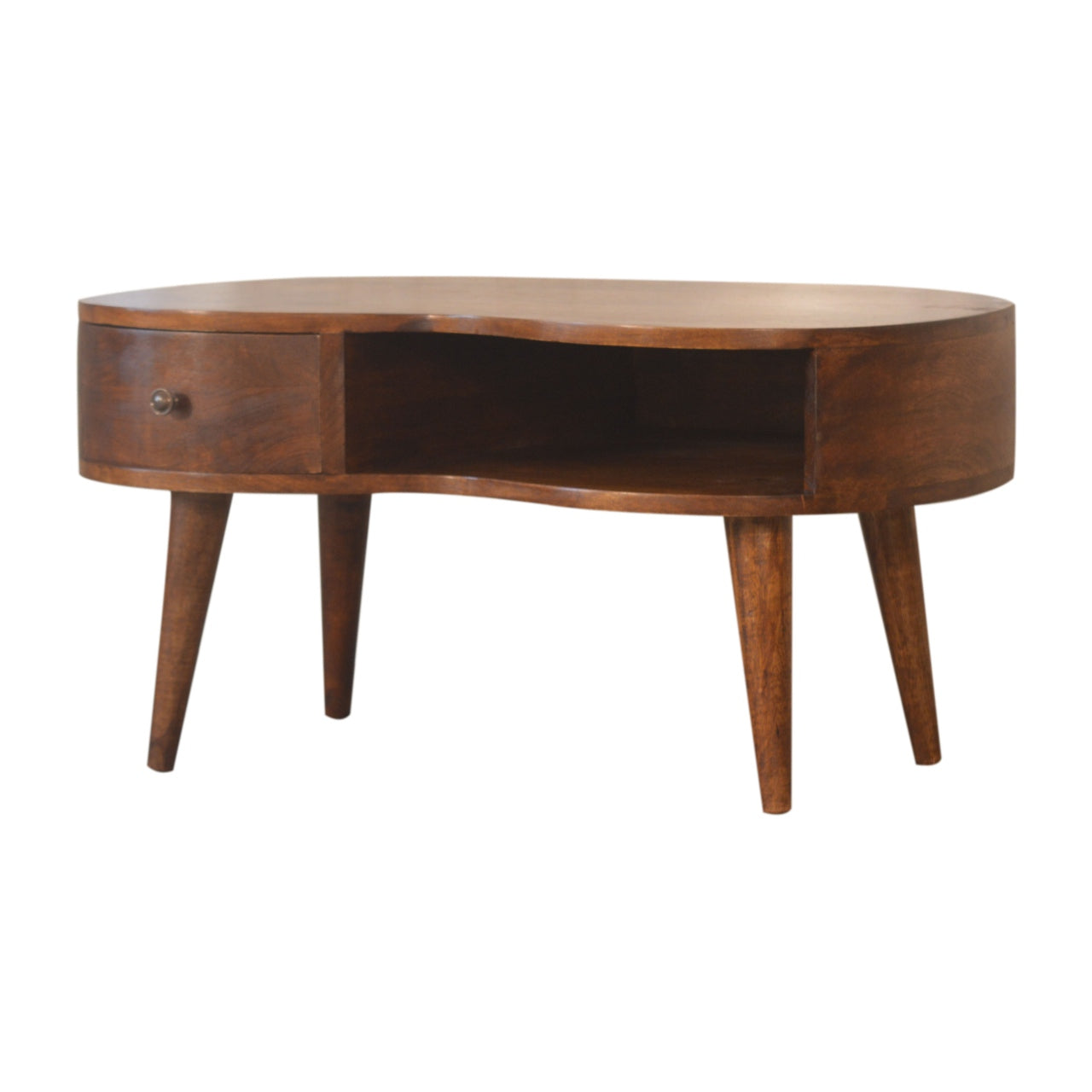 Mesa de Centro Wave Castaño