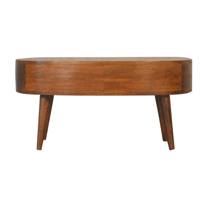 Mesa de Centro Wave Castaño