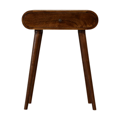Consola Redonda Mini Castaño