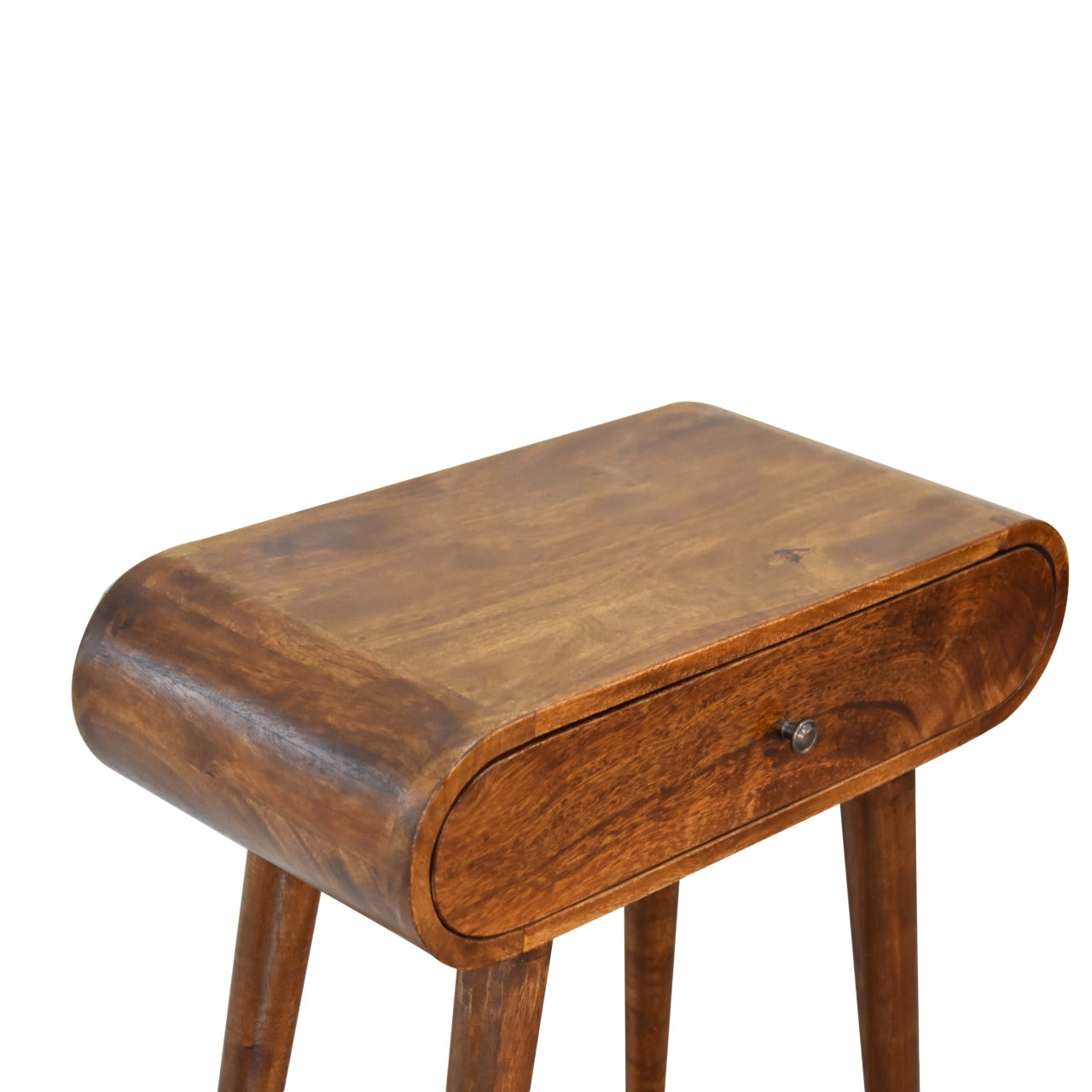 Consola Redonda Mini Castaño