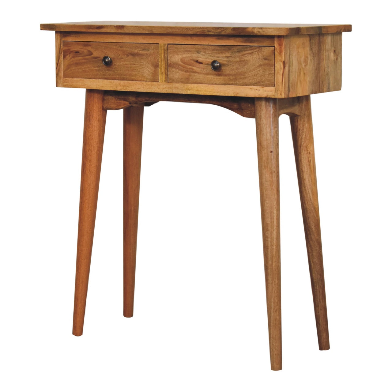 Mini Mesa Console de Corredor em Estilo Carvalho