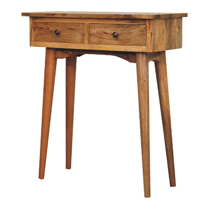 Mini Mesa Console de Corredor em Estilo Carvalho