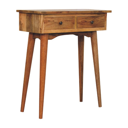 Mini Mesa Console de Corredor em Estilo Carvalho