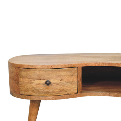Mesa de Centro Wave con Acabado Roble