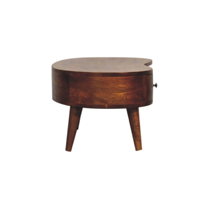 Mini Mesa de Centro Wave Castaño
