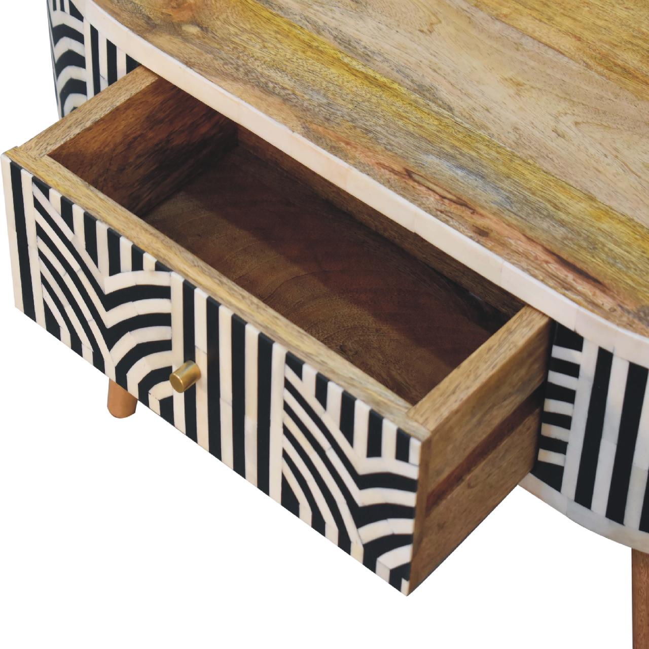 Mesa de Centro Edessa con Incrustaciones de Hueso