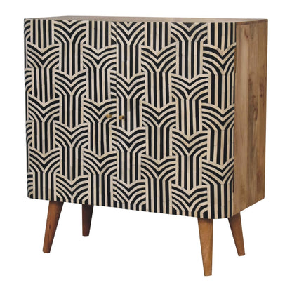 Edessa Knochen-Intarsien-Schrank