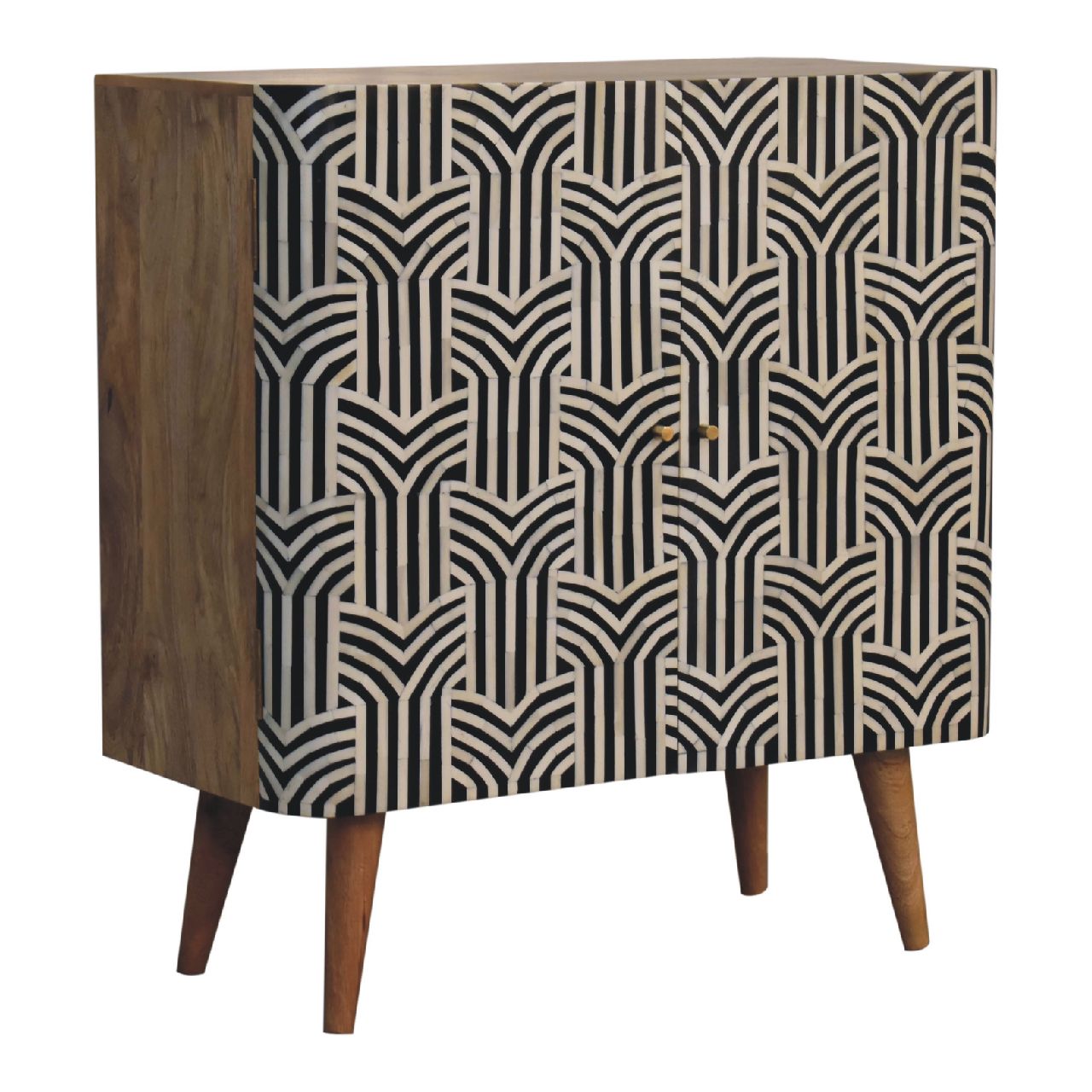 Edessa Knochen-Intarsien-Schrank