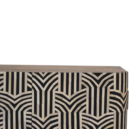 Edessa Knochen-Intarsien-Schrank