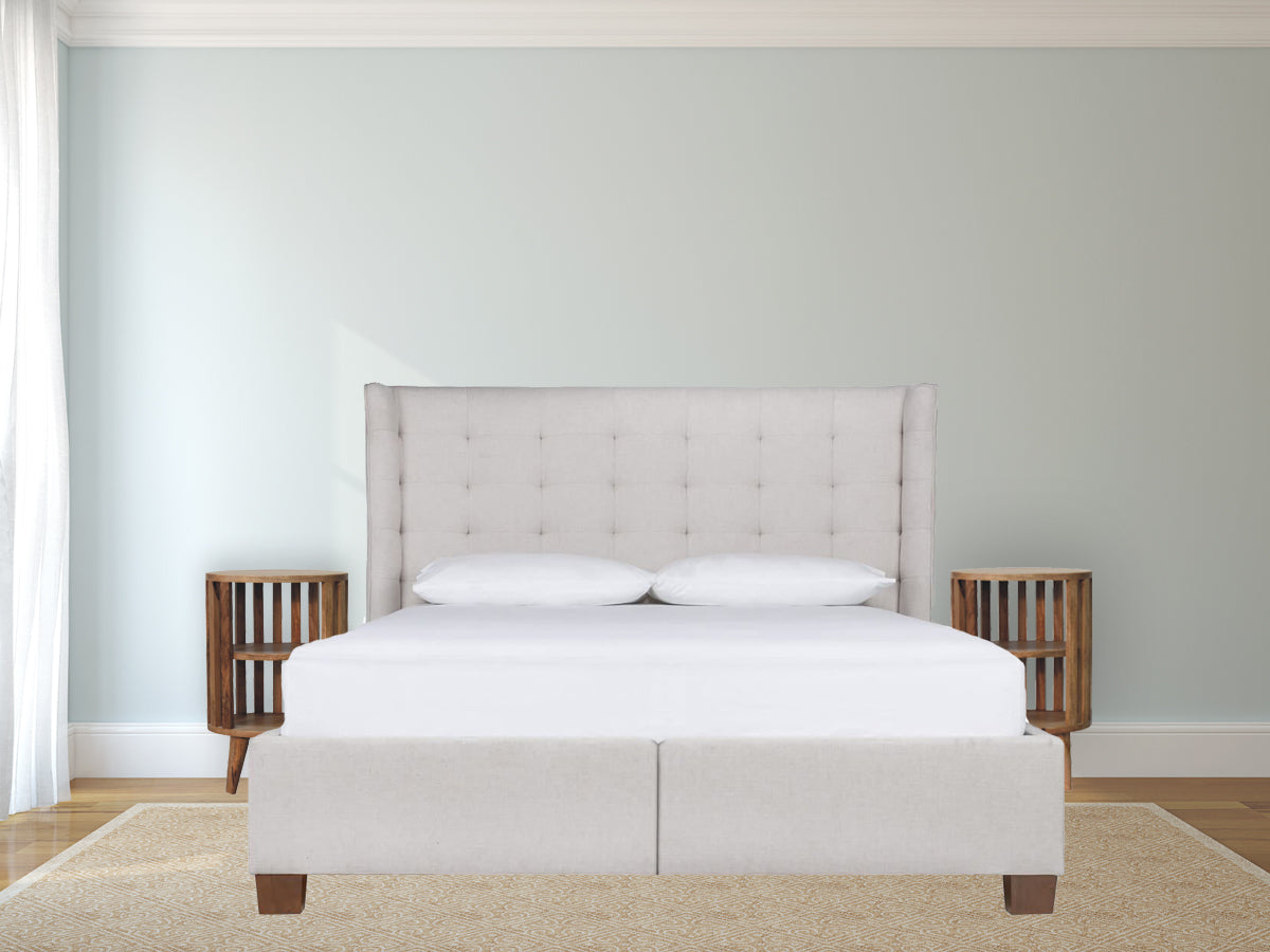 Ariella Double Shelf Oak-ish Bedside