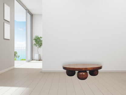 Chestnut Central Ball Table
