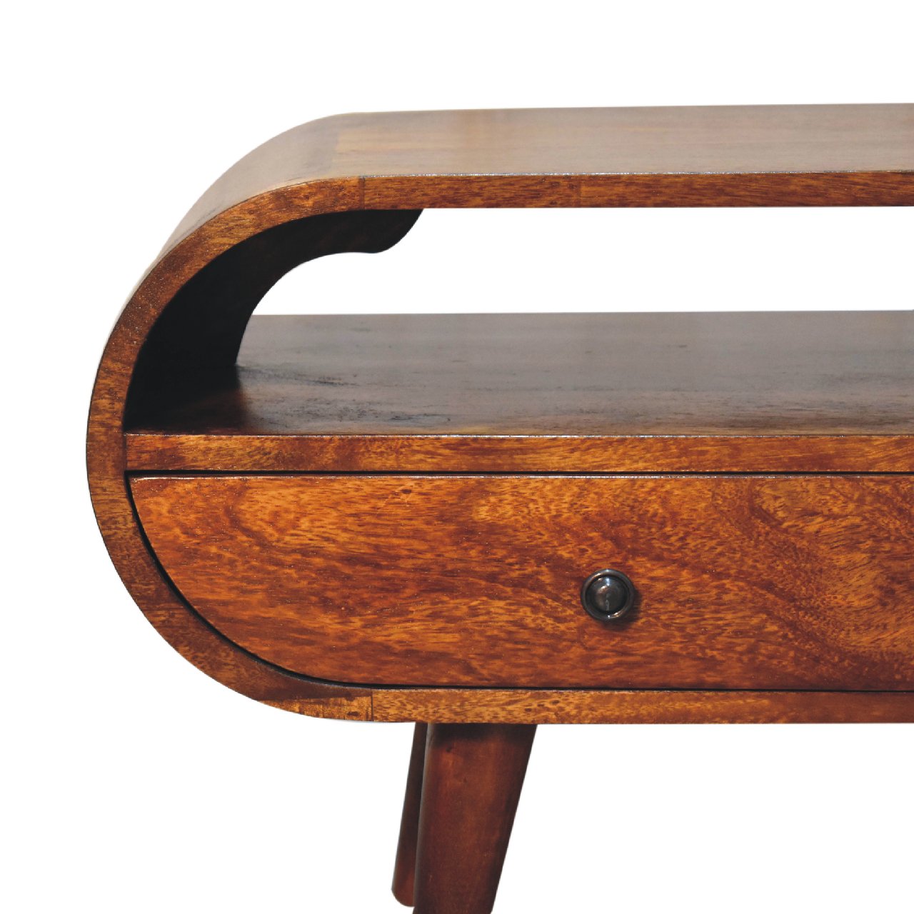 Suporte de TV Circular em Castanho
