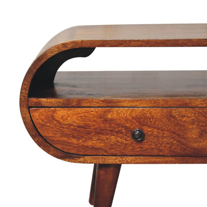 Suporte de TV Circular em Castanho
