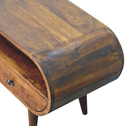 Suporte de TV Circular em Castanho