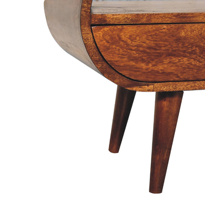 Suporte de TV Circular em Castanho