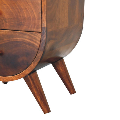 Split Chestnut Nachttisch