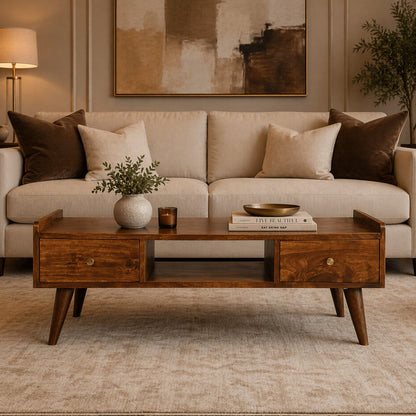 Elevated Chestnut Coffee Table