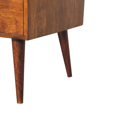 Mueble Multimedia Elevado en Castaño
