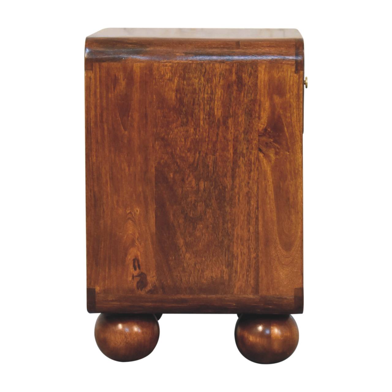 Comodino Intrecciato Aperto Chestnut