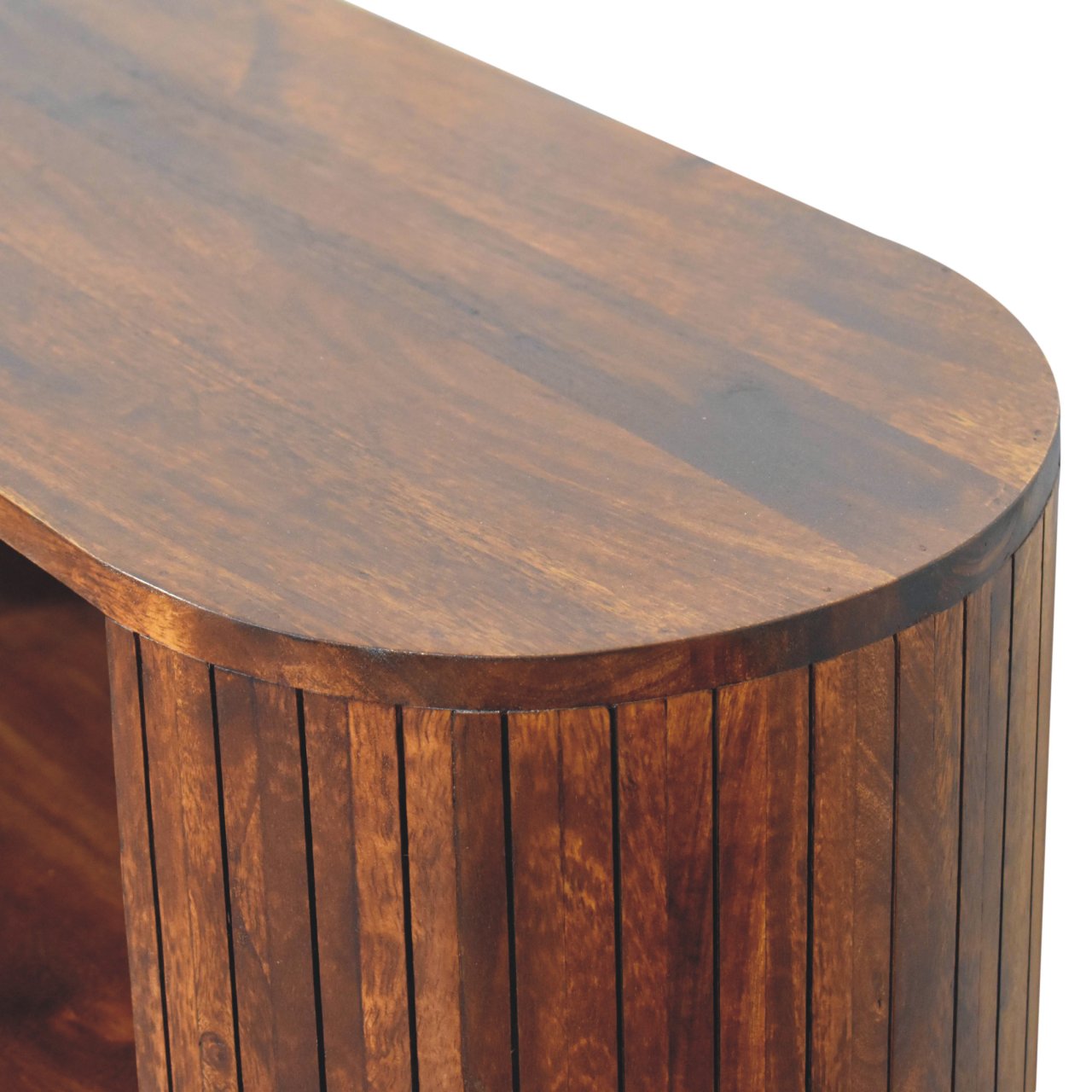 Cortez Credenza Aperta in Legno Castagno