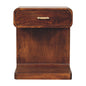 Chestnut T-Bar Rounded Bedside