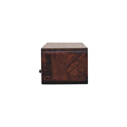 Floating California Walnut Open Console