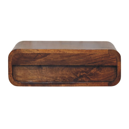 Avora Wall-Mounted Chestnut 1 Drawer Nightstand