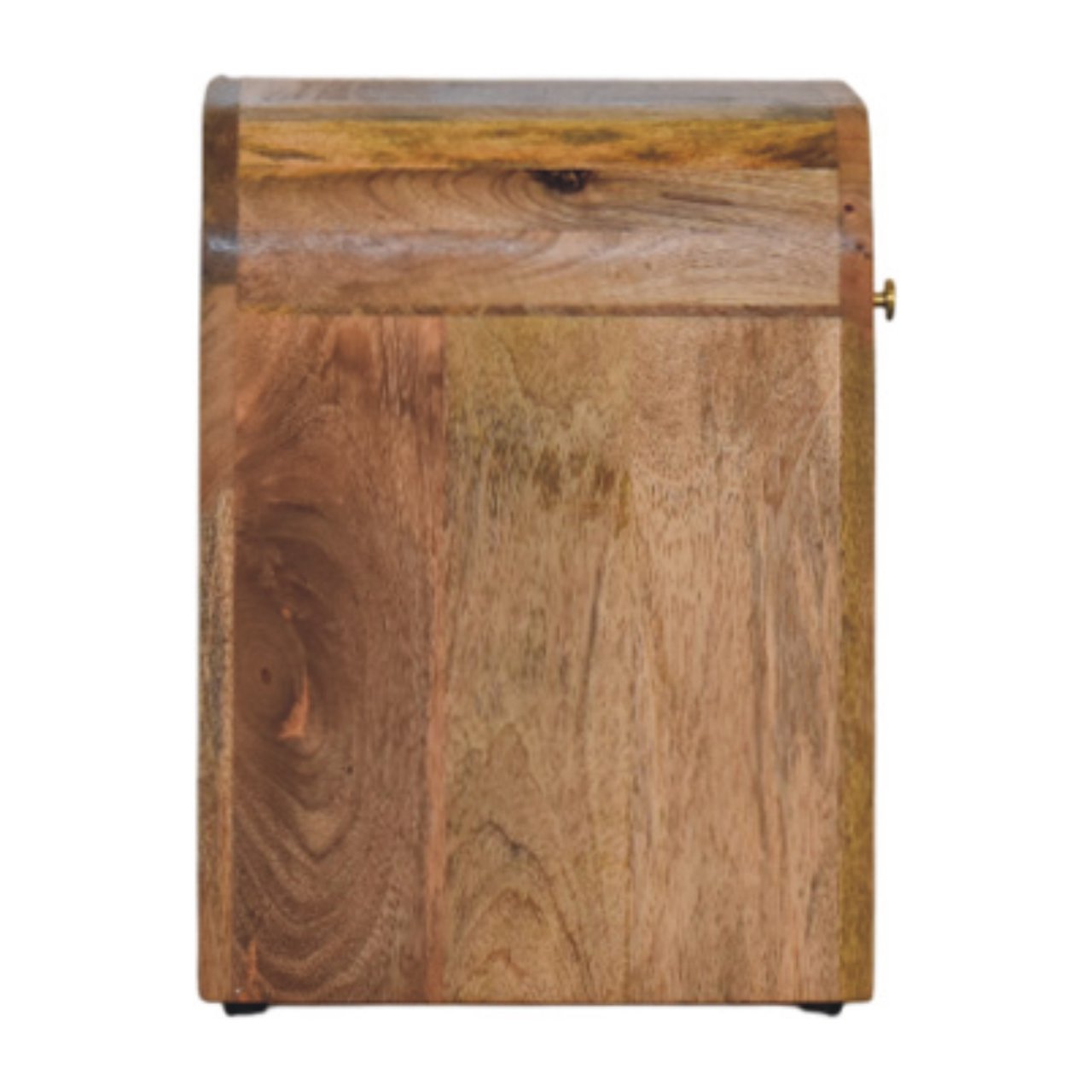 Mesita de Noche Mini Darcy Acabado Oak-ish con Bordes Curvados