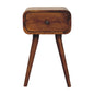 Avora Mini Chestnut Nightstand with 1 drawer