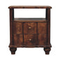 2-Drawer Bedside with Open Shelf