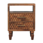 Arno Bedside in Golden Teak