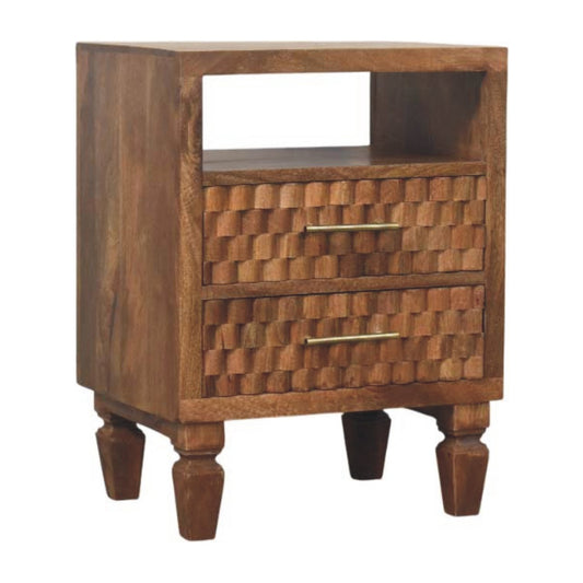 Arno Comodino in Teak Dorato